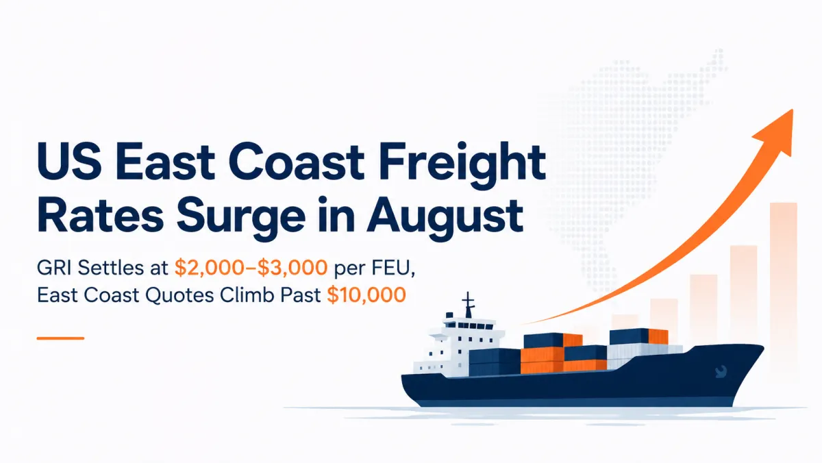 August transpacific GRIs push USEC container quotes past $10,000 per FEU